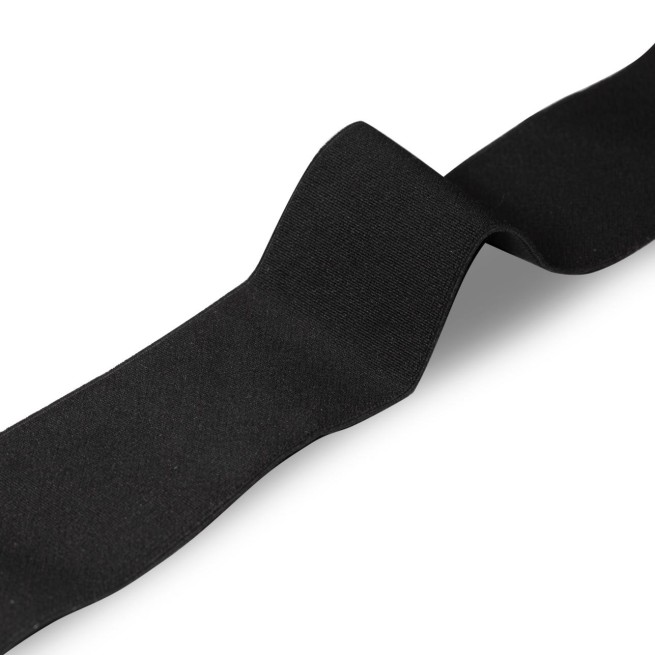 Лента ременная эластичная 60 мм черный Италия фото