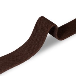 Лента ременная эластичная 40 мм коричневый Италия