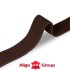 Лента ременная эластичная 40 мм коричневый Италия фото