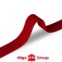 Лента ременная 30 мм х/б DF красный  полоска Италия фото