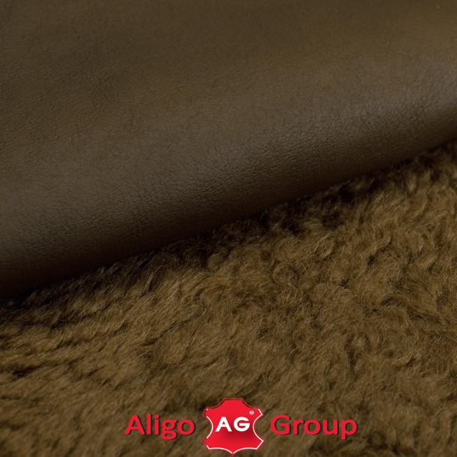 Мех дубленочный Aukland DF Наппалан коричневый 25мм Италия фото