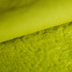 Хутро для дублянки Aukland DF Замш жовтий лимончелло 25мм т/т Італія