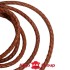 Шнур 4x3 мм тип U0571 коричневий фундук плетений Італія