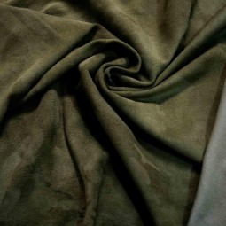 Велюр одяговий стрейч зелений світлий олива 0,6 Італія