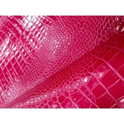 Кожа КРС Крокодил Aligo розовый барби 1,0-1,2 Италия 