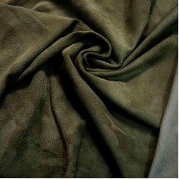 Велюр одяговий стрейч зелений світлий олива 0,6 Італія