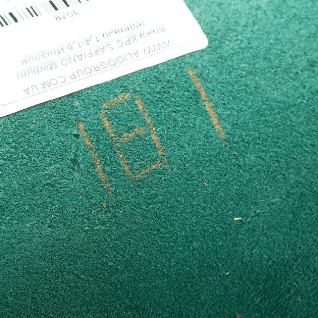Шкіра ВРХ SAFFIANO Medium зелений 1,2-1,4 Італія