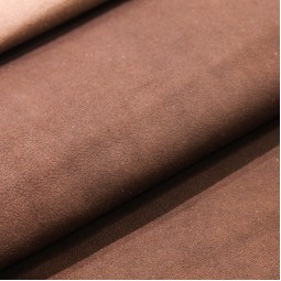 Велюр одяговий стрейч-паста коричневий