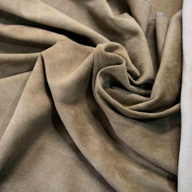 Велюр одяговий стрейч Magisco Velour беж пісок 0,5-0,6 Франція